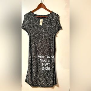 Ann Taylor black & white dress size Med NWT